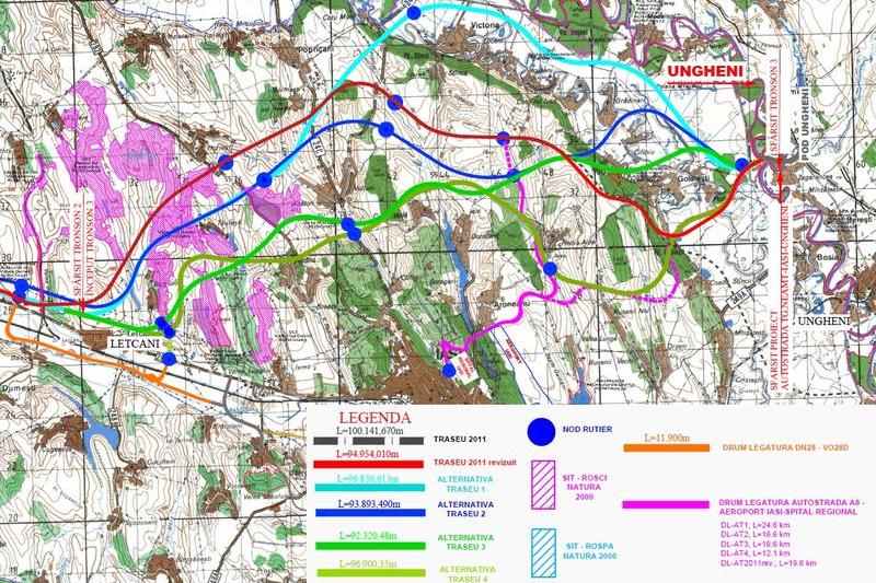 Traseele A8 analizate la Nord de Iasi, Foto: CNAIR