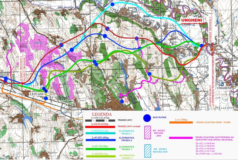 Traseele A8 analizate la Nord de Iasi, Foto: CNAIR