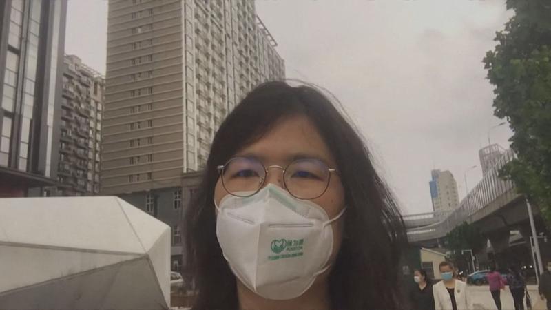 Jurnalist Zhang Zhan in Wuhan, Foto: EyePress via AFP / AFP / Profimedia