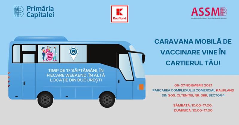 Caravana Mobila Vaccinare, Foto: PMB