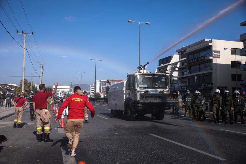 Protest al pompierilor la Atena, Foto: Eurokinissi/ Zuma Press/ Profimedia