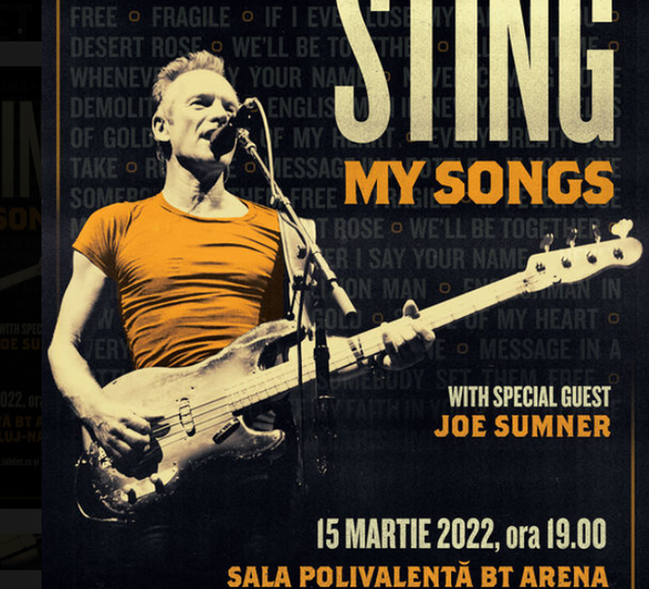 concert Sting My Songs, Foto: iabilet.ro