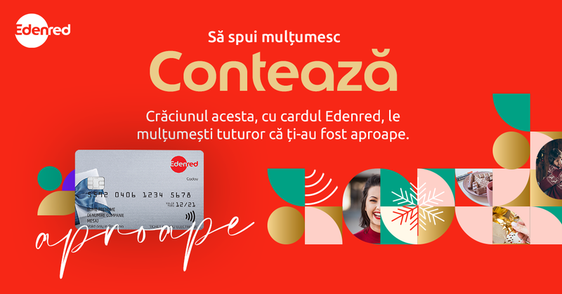 De ce este cardul Edenred Cadou al doilea cel mai apreciat beneficiu extrasalarial, Foto: Edenred