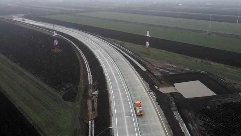 Drumul de legatura DN5 - Giurgiu - Podul Prieteniei inainte de finalizare, Foto: Captura YouTube