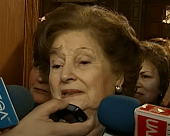 Lucia Hiriart, vaduva lui Pinochet, Foto: Captura YouTube
