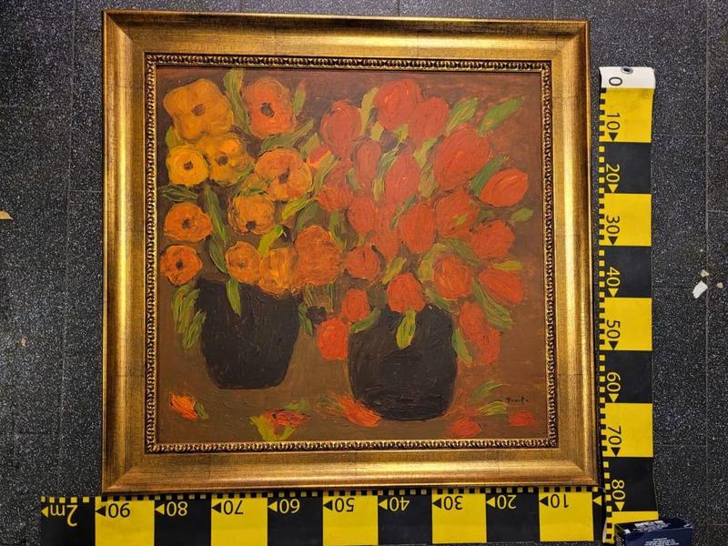 Fals tablou de Tonitza, Foto: Politia Romana