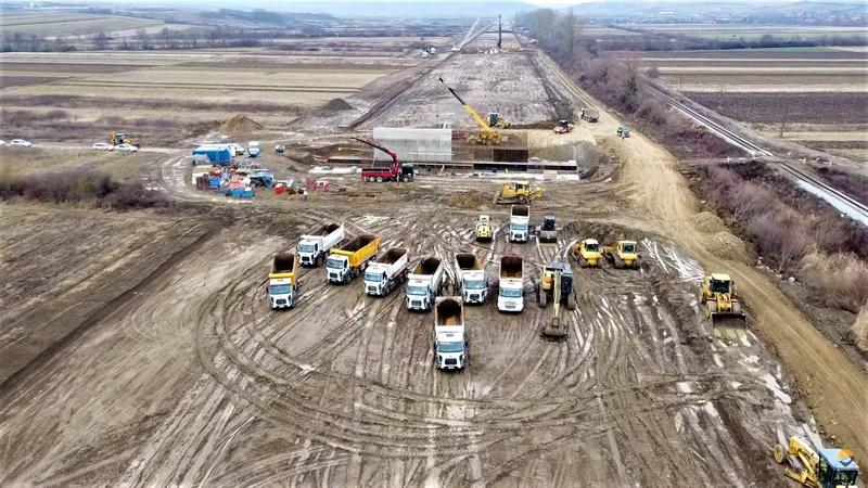 Autostrada Transilvania - sectorul unde lucreaz[ turcii de la Nurol, Foto: Captura YouTube