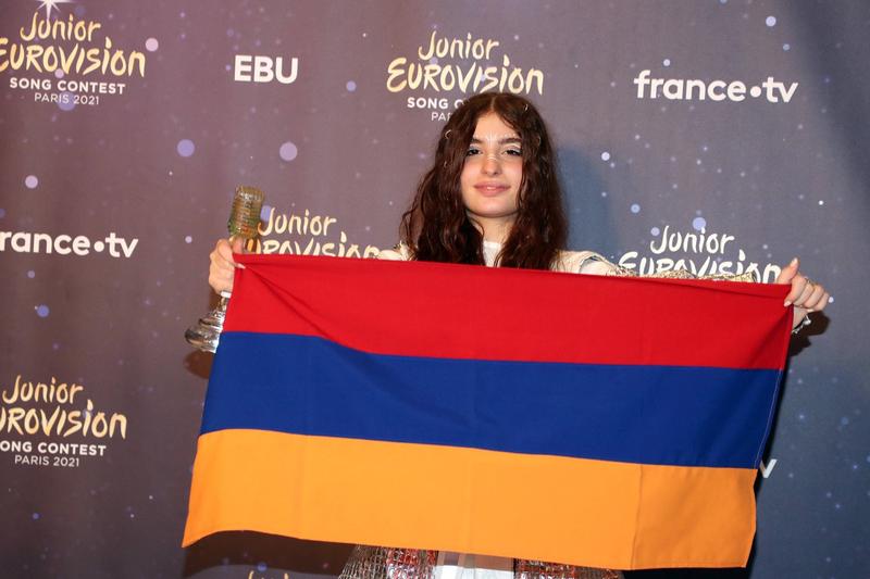 Tanara Malena din Armenia a castigat editia junior a Eurovision din 2021, Foto: JP Pariente / Sipa Press / Profimedia Images