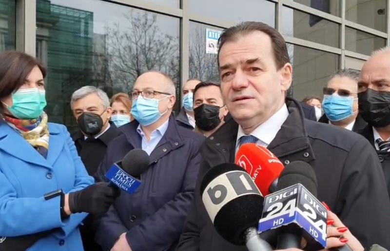 Ludovic Orban si sustinatorii sai, Foto: Captura video