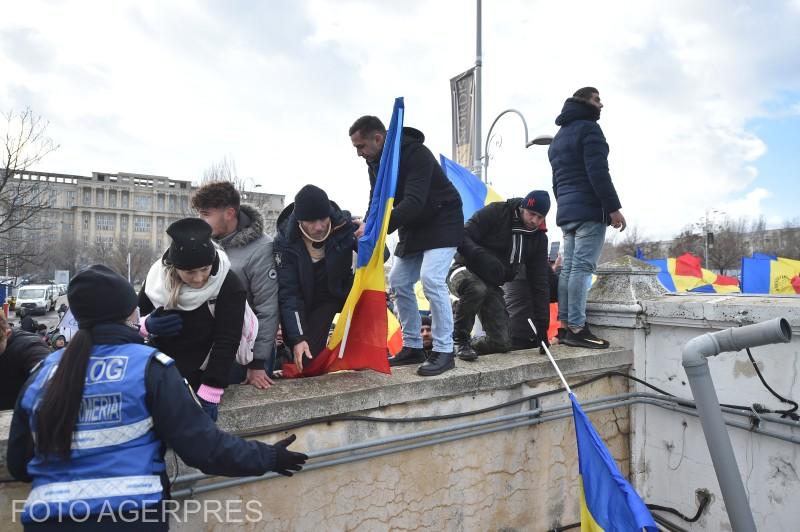 Protest AUR la Parlament 5, Foto: AGERPRES