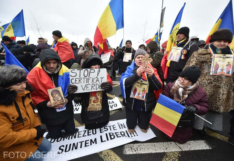 Protest AUR la Parlament 8, Foto: AGERPRES