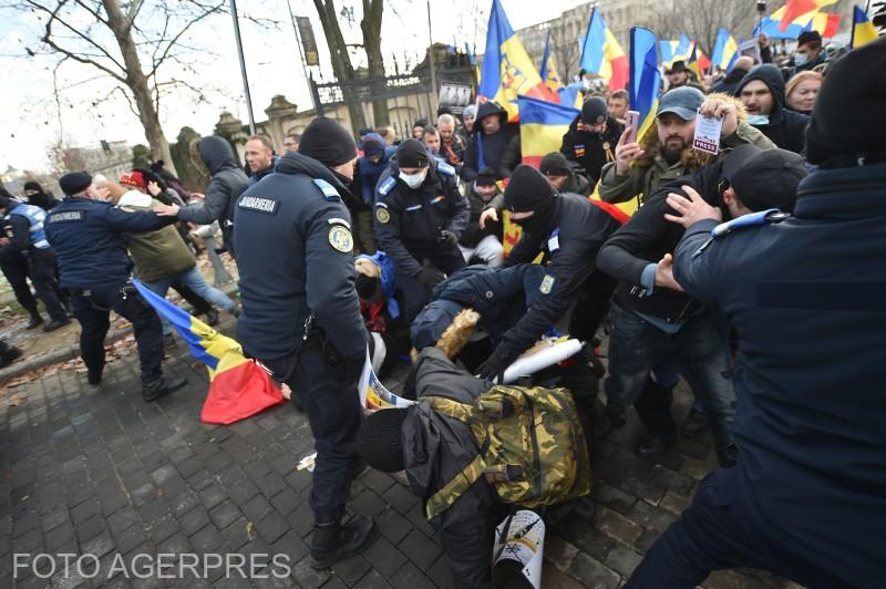 Protest AUR la Parlament, Foto: AGERPRES