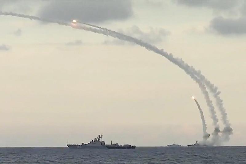Nave rusesti lansand rachete Kalibr, Foto: TASS / Profimedia Images