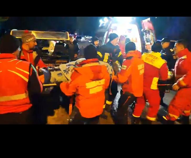 Adolescent salvat in Busteni (captura de ecran), Foto: Hotnews