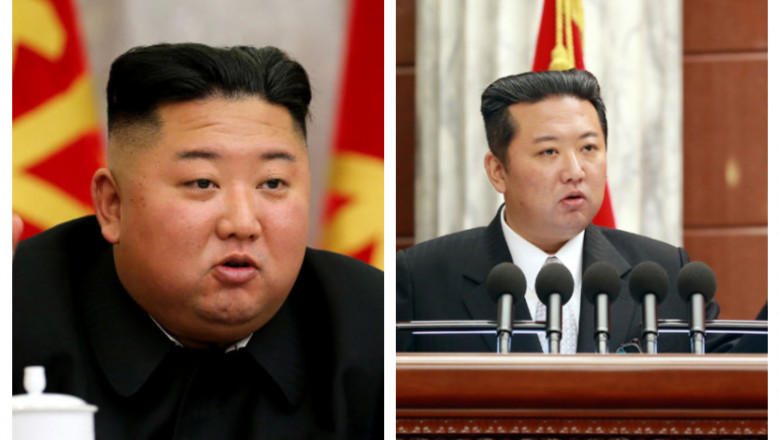 Kim Jong-un, la începutul anului și în luna decembrie, Foto: Profimedia Images/ KCNA