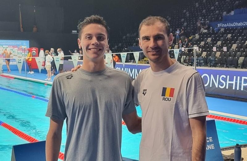 Dragos Luscan si David Popovici, Foto: Dragos Luscan / Facebook