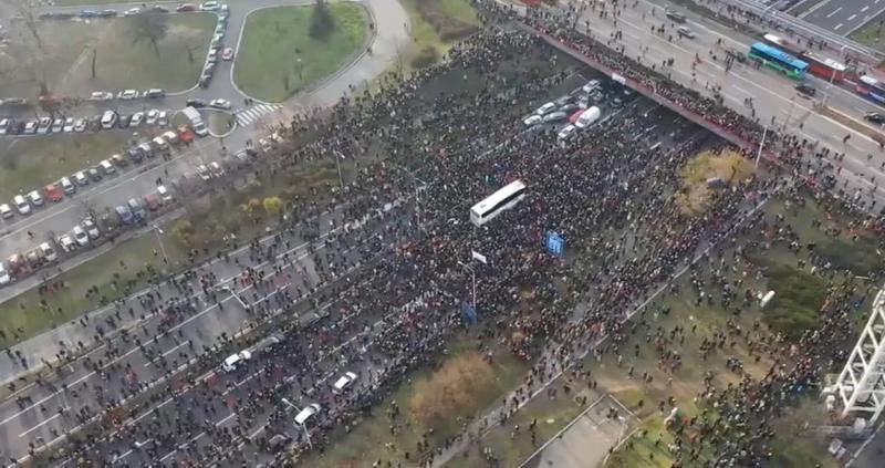 proteste in Serbia, Foto: Captura