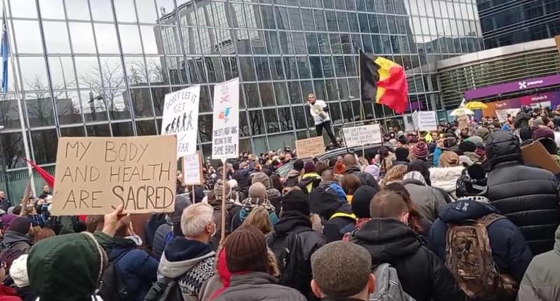 noi manifestatii la Bruxelles, Foto: Captura