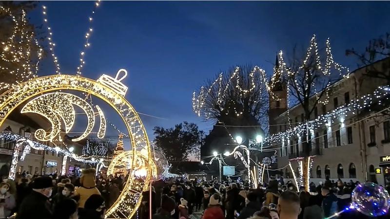 Sarbatori de iarna, Bistrita, Foto: Captura video Facebook