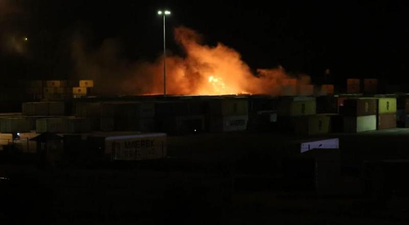 Rachete lansate asupra portului sirian Lattakia, Foto: Captura