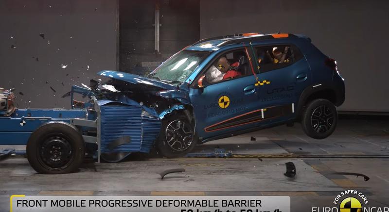 Dacia Spring, doar o stea la testele EuroNCAP, Foto: EuroNCAP