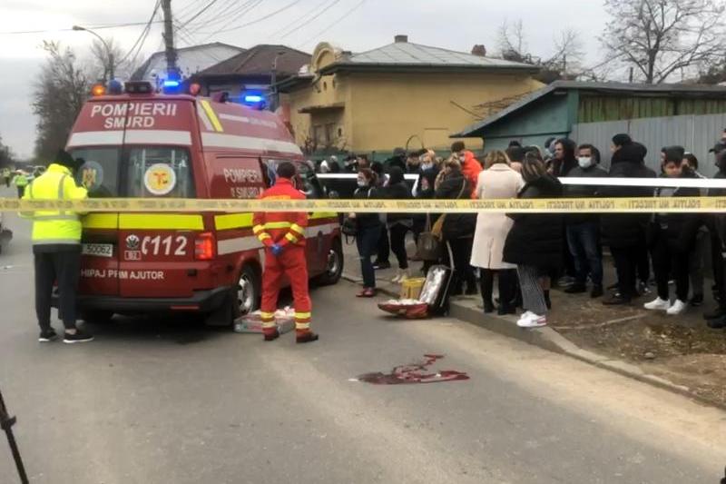 Accident in Capitala cu o masina de politie, Foto: Captura video