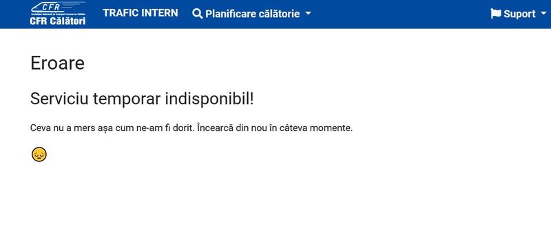 Eroare CFR Calatori, Foto: CFR Calatori