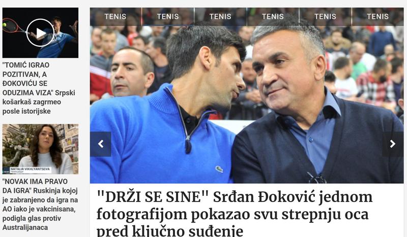 Cazul Nole in presa sarba, Foto: Blic Online