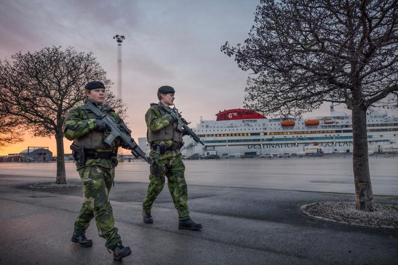 Militari pe insula Gotland, Foto: Karl MELANDER / AFP / Profimedia