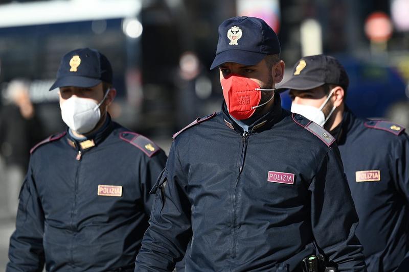 Politiști italieni, Foto: Vincenzo PINTO / AFP / Profimedia