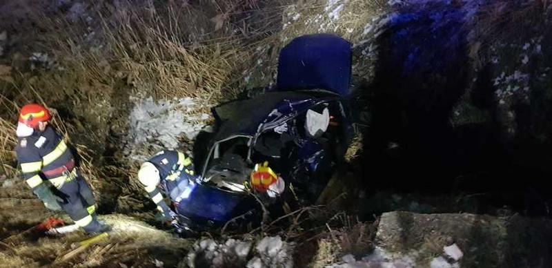 Accident Bistriţa-Năsăud, Foto: ISU Bistrita