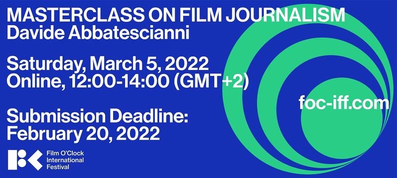Film O'Clock Festival 2022 - Masterclass On Film Journalism, Foto: webPR.ro