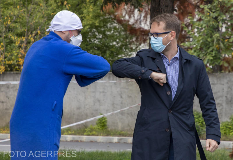 Dr. Cristian Oancea si primarul Timisoarei, Dominic Fritz, Foto: AGERPRES