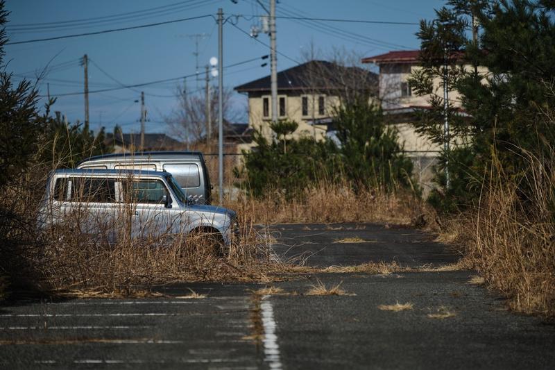 Strada abandonata din Futaba, Foto: Nicolas Datiche / Sipa Press / Profimedia Images