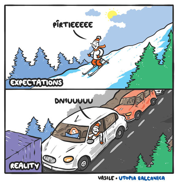 Caricatura Zilei: Minivacanta, Foto: Utopia Balcanica