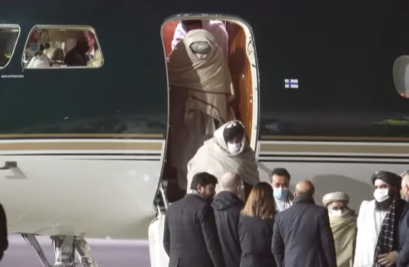 delegatia talibana la Oslo, Foto: Captura video