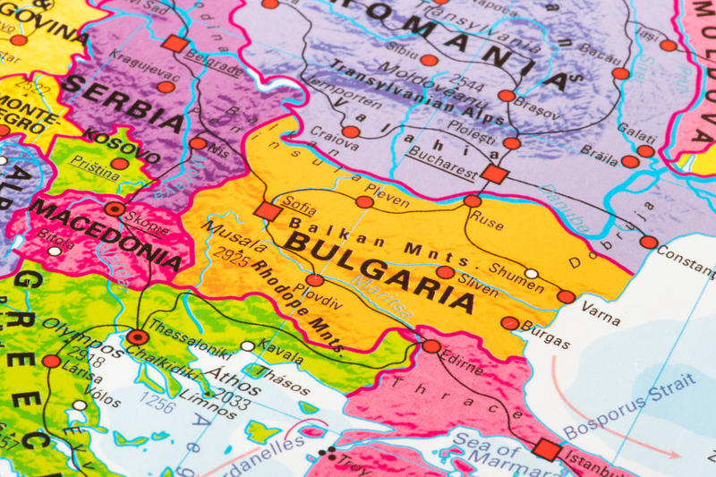 Harta Bulgaria, Foto: Dreamstime.com