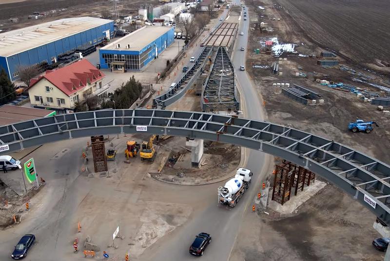 Pasajul de la Berceni - ianuarie 2022, Foto: Captura YouTube