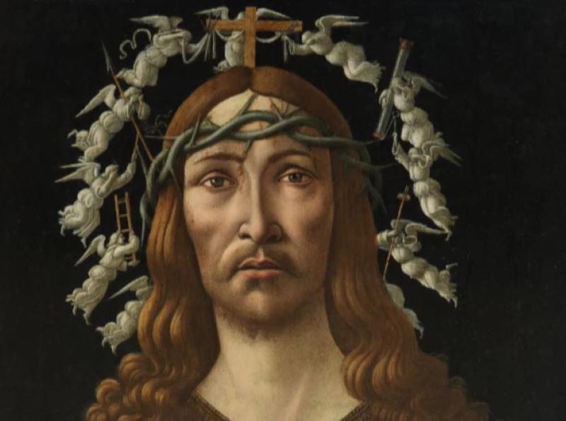 Man of Sorrows de Botticelli (fragment), Foto: Sothebys.com