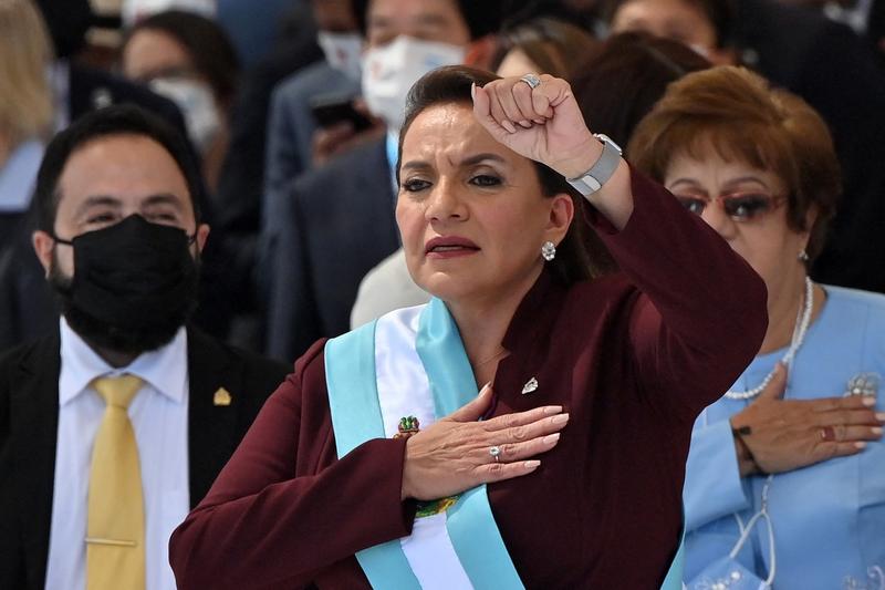 Xiomara Castro a depus juramantul de presedinte joi, Foto: Luis ACOSTA / AFP / Profimedia