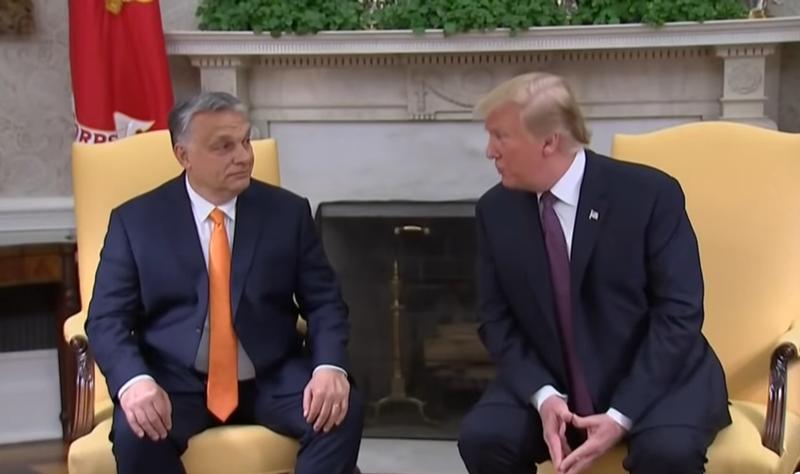 Viktor Orban si Donald Trump, Foto: Captura video