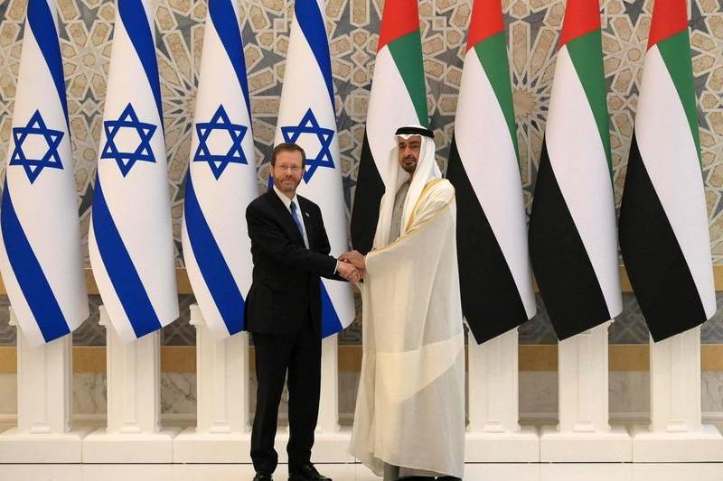 Presedintele israelian Isaac Herzog, vizita istorica in Emiratele Arabe Unite, Foto: Amos Ben Gershom / Zuma Press / Profimedia