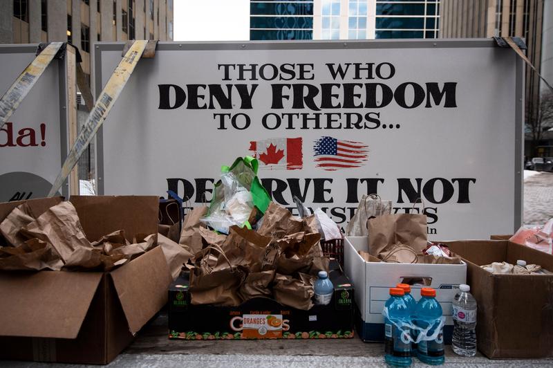 Imagine de la protestele canadiene, Foto: Profimedia Images