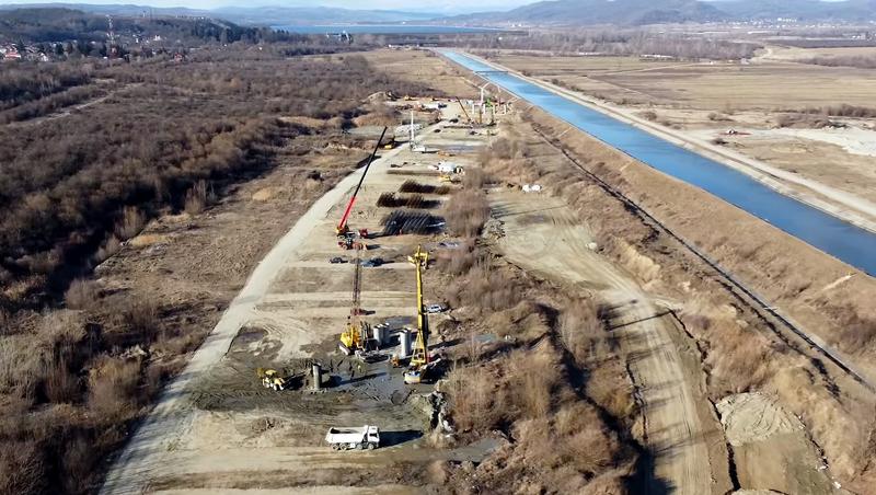 Autostrada Pitesti - Curtea de Arges in lucru, Foto: Captura YouTube