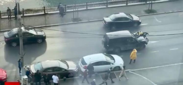 scandal in trafic in Bucuresti, Foto: Captura