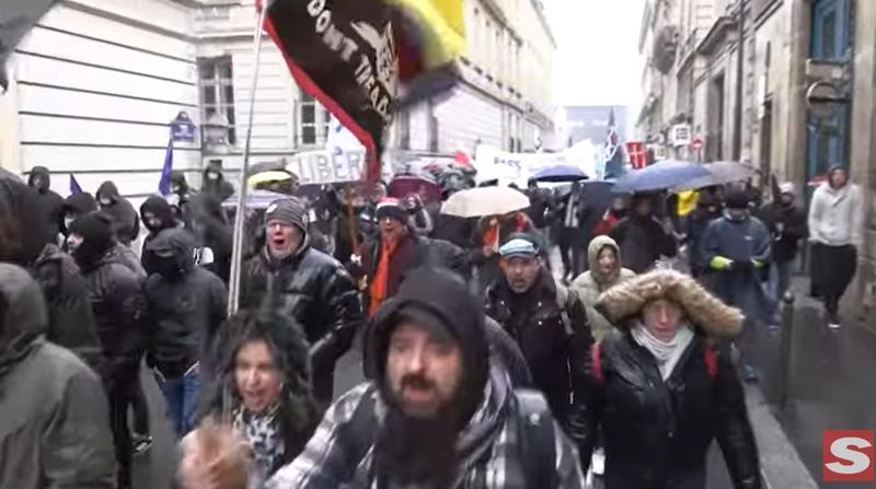 Proteste in Franta, Foto: YouTube