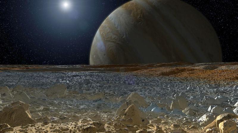 Suprafata Europei si Jupiter - ilustratie NASA, Foto: NASA