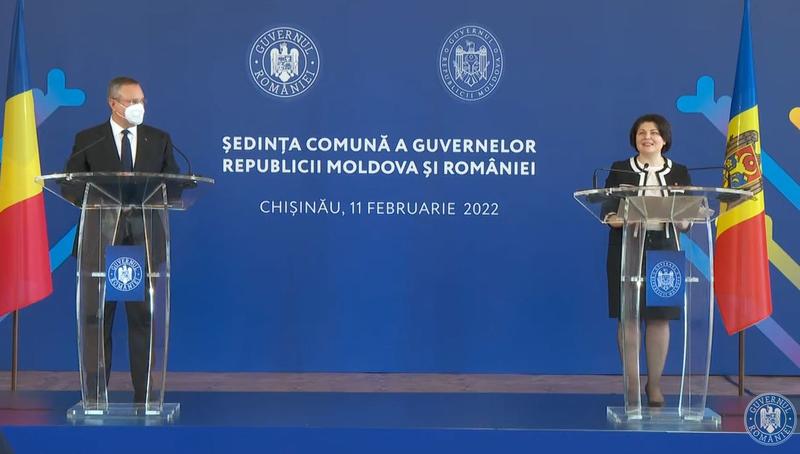 Nicolae Ciuca si Natalia Gavrilita, Foto: Captura video Guvern