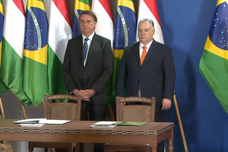 Jair Bolsonaro si Viktor Orban, Foto: Captura video