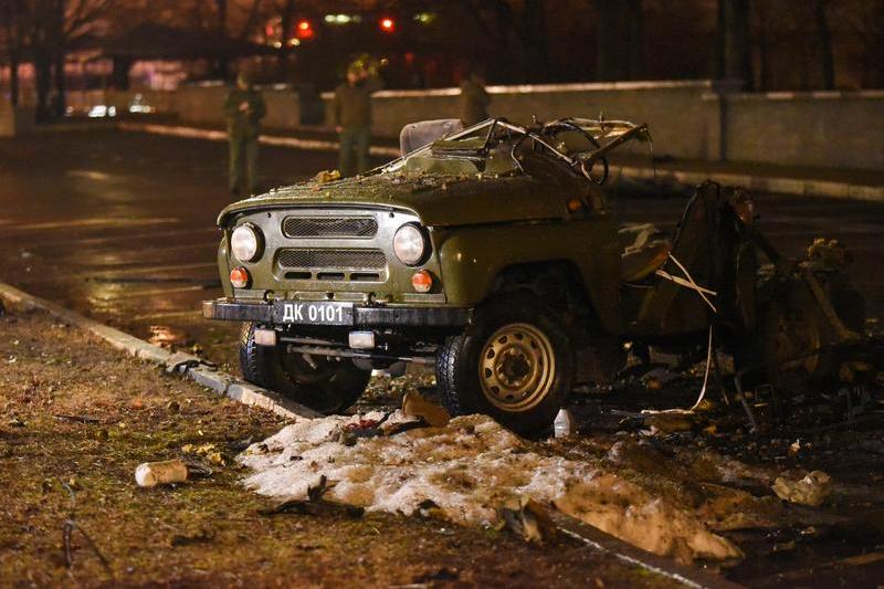 O masina a explodat in Donetk, Foto: Nikolai Trishin/TASS/ Profimedia Images